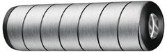 Jergens - 1/2" Diam x 3" Pin Length Alloy Steel Grooved Dowel Pin - C 47-58 & C 60-64 (Surface) Hardness, 1 Beveled & 1 Threaded End - Benchmark Tooling