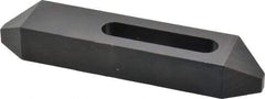 Gibraltar - 1/2" Stud, Steel, Plain Strap Clamp - 2-1/16" Travel, 6" OAL x 1-1/4" Wide x 7/8" High, Black Oxide Finish, Tapered Nose - Benchmark Tooling