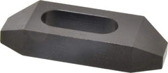 Gibraltar - 3/4" Stud, Steel, Plain Strap Clamp - 1-1/16" Travel, 4" OAL x 1-1/2" Wide x 3/4" High, Black Oxide Finish, Tapered Nose - Benchmark Tooling