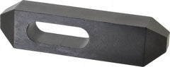 Gibraltar - 7/8, 1" Stud, Steel, Plain Strap Clamp - 1-11/16" Travel, 8" OAL x 2" Wide x 1-3/8" High, Black Oxide Finish, Tapered Nose - Benchmark Tooling