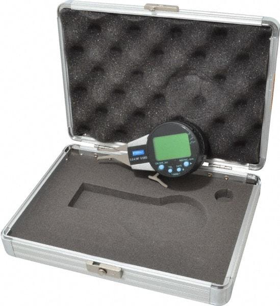 Fowler - 0.2 to 0.59 Inch, Inside Electronic Caliper Gage - 0.0005 Inch Resolution, 0.0008 Inch Accuracy, 2 Inch Leg Length, 357 Battery - Benchmark Tooling