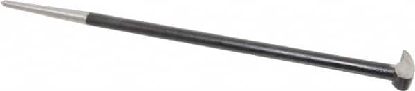 Value Collection - 16" OAL Rolling Head Pry Bar - 1/2" Wide, Chrome Vanadium - Benchmark Tooling