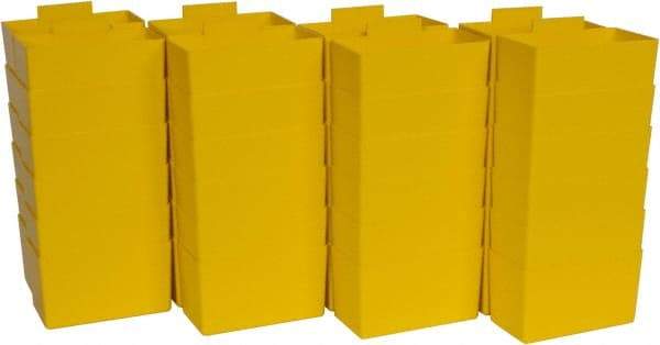 Quantum Storage - 2.8" Wide x 3" High, Yellow Bin Cup - Use with Quantum Storage Systems - Shelf Bin - Benchmark Tooling