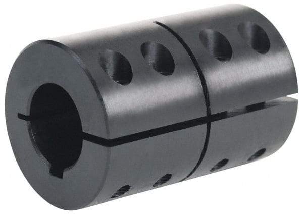 Climax Metal Products - 1/4" Bore, Steel, One Piece Clamping Shaft Collar - 13/16" Outside Diam, 1-1/4" Wide - Benchmark Tooling