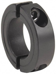 Climax Metal Products - 3-1/8" Bore, Steel, Two Piece Clamping Shaft Collar - 4-1/2" Outside Diam, 7/8" Wide - Benchmark Tooling