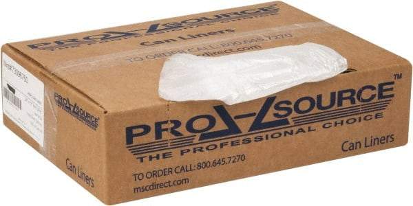 PRO-SOURCE - 0.2 mil Thick, Household/Office Trash Bags - 24" Wide x 31" High, Clear - Benchmark Tooling