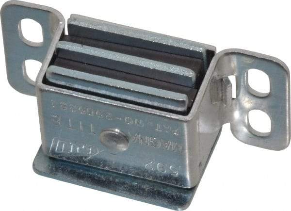 80/20 Inc. - 2.1" Long x 1.1" Wide x 0.56" High, Extruded Aluminum Magnetic Door Catch - 1.14" Long Strike, 0.89" Wide Strike - Benchmark Tooling