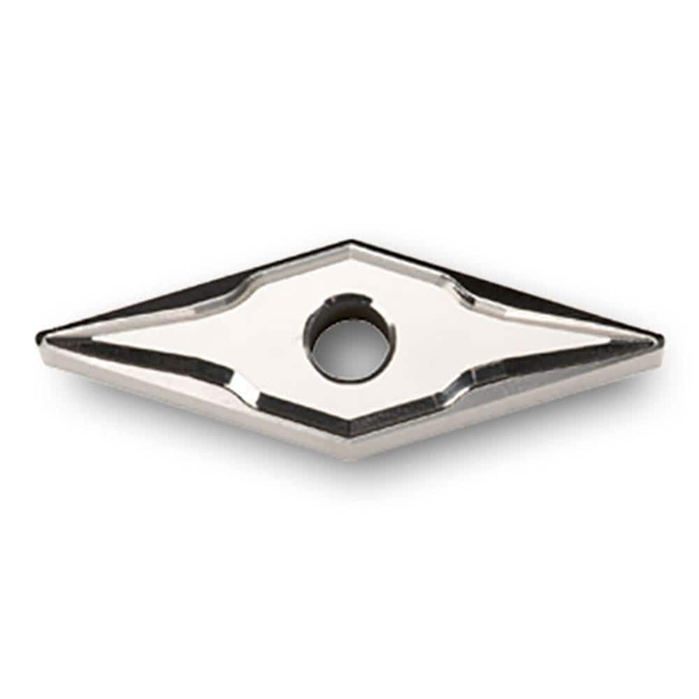 Turning Insert:  VNGG330ML K10,  Solid Carbide Uncoated Finish,  Neutral,  0.6540″ Long,  3/8″ Inscribed Circle,  0.0040″ Corner Radius,  35.0 &deg N/A Diamond,  Series  VNGG