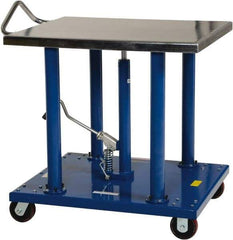 Vestil - 2,000 Lb Capacity Manual Post Work Platform - 36" to 54" Lift Height, 36" Platform Length x 30" Platform Width - Benchmark Tooling