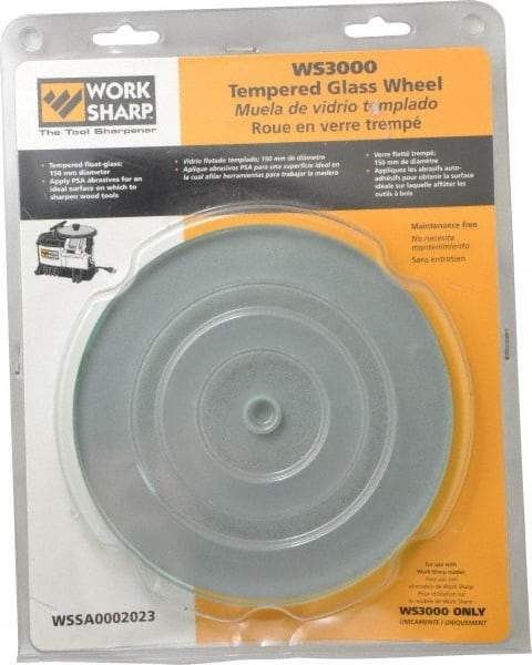 Work Sharp - 6 Inch Outside Diameter 150 mm Tempered Glass Wheel - Work Sharp 3000 Machine Compatible - Benchmark Tooling