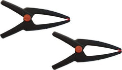 Bessey - 2 Piece 33 Lb Capacity Spring Clamp Set - 2" Opening Capacity, 4" OAL - Benchmark Tooling