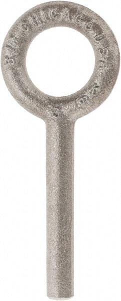 Gibraltar - Steel, Fixed Blank Lifting Eye Bolt - 2-1/2" Shank, No Shoulder - Benchmark Tooling