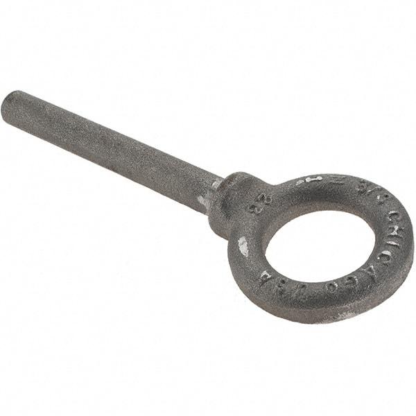 Gibraltar - Forged Steel, Fixed Blank Lifting Eye Bolt - 3" Shank, Shoulder - Benchmark Tooling