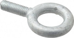 Gibraltar - 2,600 Lb Capacity, Forged Steel, 1/2-13 Thread, Fixed Lifting Eye Bolt - Fully Threaded, 1-1/2" Shank, 1-1/2" Thread Length, No Shoulder - Benchmark Tooling