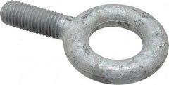 Gibraltar - 6,000 Lb Capacity, Forged Steel, 3/4-10 Thread, Fixed Lifting Eye Bolt - Fully Threaded, 2" Shank, 2" Thread Length, No Shoulder - Benchmark Tooling