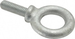 Gibraltar - 2,600 Lb Capacity, Forged Steel, 1/2-13 Thread, Fixed Lifting Eye Bolt - Fully Threaded, 1-1/2" Shank, 1-1/2" Thread Length, Shoulder - Benchmark Tooling