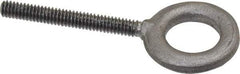 Gibraltar - 500 Lb Capacity, Forged Steel, 1/4-20 Thread, Fixed Lifting Eye Bolt - Fully Threaded, 2" Shank, 2" Thread Length, No Shoulder - Benchmark Tooling