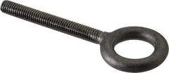 Gibraltar - 1,400 Lb Capacity, Forged Steel, 3/8-16 Thread, Fixed Lifting Eye Bolt - Fully Threaded, 3" Shank, 3" Thread Length, No Shoulder - Benchmark Tooling