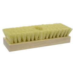 8-1/4″ Acid Scrub Brush, White Tampico Fill, One Tapered Handle Hole - Benchmark Tooling