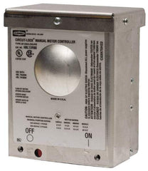 Hubbell Wiring Device-Kellems - 2 Poles, 60 Amp, Open Toggle Manual Motor Starter - 85.9mm Wide x 44.5mm Deep x 96mm High, 20 hp, CSA Certified & UL Listed - Benchmark Tooling