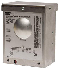 Hubbell Wiring Device-Kellems - 2 Poles, 30 Amp, NEMA, Enclosed Pushbutton Manual Motor Starter - 111.8mm Wide x 83.3mm Deep x 140.2mm High, 15 hp, CSA Certified, NEMA 3R & UL Listed - Benchmark Tooling