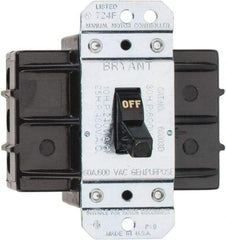 Hubbell Wiring Device-Kellems - 3 Poles, 60 Amp, Open Toggle Manual Motor Starter - 30 hp, CSA Certified & UL Listed - Benchmark Tooling