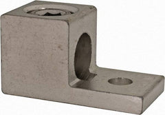 Thomas & Betts - 6 AWG Noninsulated Square Ring Terminal - 5/16" Stud, 2" OAL x 1" Wide, Tin Plated Aluminum Contact - Benchmark Tooling