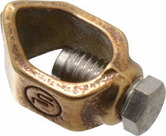 Thomas & Betts - 1/0 to 8 (Solid) AWG Compatible Single-Nut Rod Clamp - Copper Alloy, 2-13/64" OAL, CSA Certified, RoHS Compliant, UL Listed - Benchmark Tooling