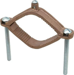 Thomas & Betts - 4 to 10 (Solid) AWG Compatible Dual-Nut Rod Clamp - Bronze, 6-5/16" OAL, RoHS Compliant, UL File E3060, UL Listed - Benchmark Tooling