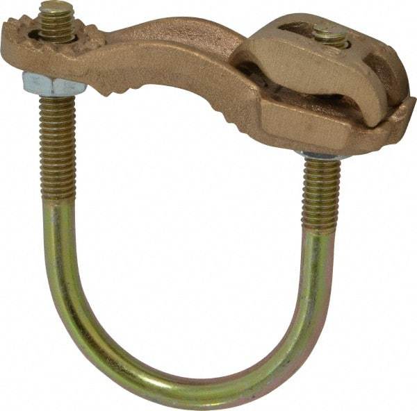 Thomas & Betts - 4 to 4/0 AWG Compatible U-bolt Rod Clamp - Bronze, CSA Certified, UL File E3060, UL Listed - Benchmark Tooling