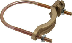 Thomas & Betts - 4 to 4/0 AWG Compatible U-bolt Rod Clamp - Bronze, CSA Certified, UL File E3060, UL Listed - Benchmark Tooling