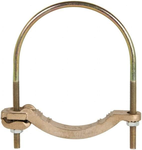 Thomas & Betts - 4 to 4/0 AWG Compatible U-bolt Rod Clamp - Bronze, CSA Certified, UL File E3060, UL Listed - Benchmark Tooling