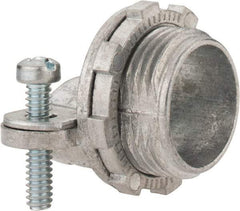 Thomas & Betts - 3/4" Trade, Die Cast Zinc Squeeze Clamp Straight Conduit Connector - Noninsulated - Benchmark Tooling