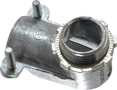 Thomas & Betts - 3/4" Trade, Die Cast Zinc Squeeze Clamp Angled FMC Conduit Connector - Noninsulated - Benchmark Tooling