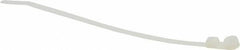 Thomas & Betts - 5.6" Long Natural (Color) Nylon Standard Cable Tie - 30 Lb Tensile Strength, 1.21mm Thick, 1-1/4" Max Bundle Diam - Benchmark Tooling