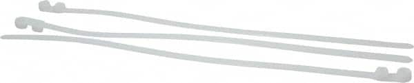 Thomas & Betts - 14.2" Long Natural (Color) Nylon Standard Cable Tie - 120 Lb Tensile Strength, 1.91mm Thick, 4" Max Bundle Diam - Benchmark Tooling