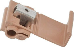 3M - 12 to 10 AWG, Brown, IDC, Run & Tap Quick Splice Connector - 2 Wires - Benchmark Tooling