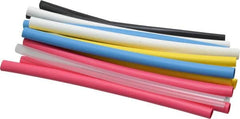 3M - 6" Long, 2:1, Polyolefin Heat Shrink Electrical Tubing - Black, Blue, Clear, Green, Red, White, Yellow - Benchmark Tooling