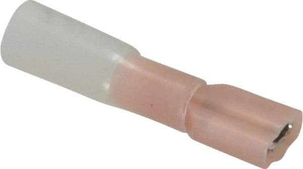 3M - 22 to 18 AWG, Nylon Heat Shrink, Fully Insulated, Female Wire Disconnect - 1/4 Inch Wide Tab, Red - Benchmark Tooling