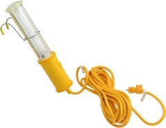 Made in USA - 13 Watt, Electric, Fluorescent Portable Handheld Work Light - 25' Cord, 1 Head - Benchmark Tooling