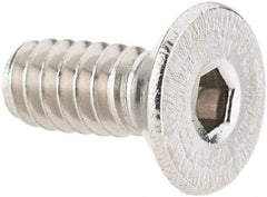 Value Collection - #6-32 UNC Hex Socket Drive, 82° Flat Screw - Grade 316 Stainless Steel, 3/8" OAL - Benchmark Tooling