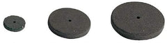 Made in USA - 1/2" Diam x 1/16" Hole x 1/8" Thick, 80 Grit Surface Grinding Wheel - Aluminum Oxide/Silicon Carbide Blend, Medium Grade, 24,000 Max RPM, No Recess - Benchmark Tooling