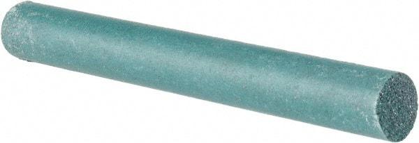 Made in USA - 3/4" Diam x 6" Long, Round Abrasive Pencil - Coarse Grade - Benchmark Tooling