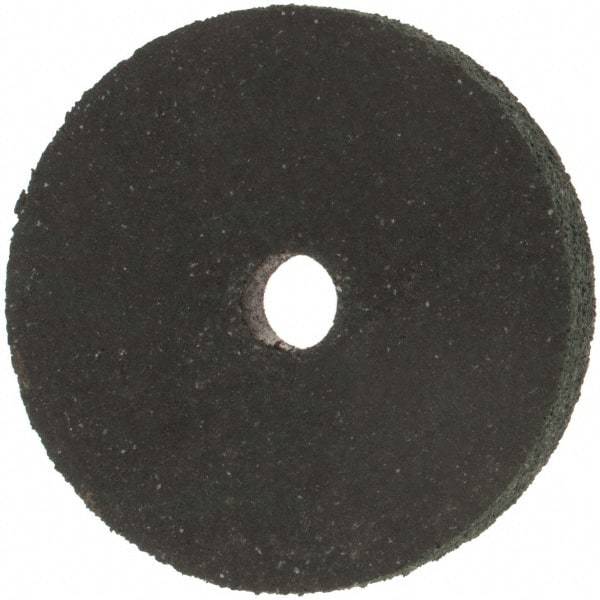 Made in USA - 1-1/2" Diam x 1/4" Hole x 3/16" Thick, 46 Grit Surface Grinding Wheel - Aluminum Oxide/Silicon Carbide Blend, Coarse Grade, 15,000 Max RPM - Benchmark Tooling