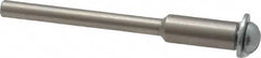 Made in USA - 1/8" Shank Rubberized Abrasive Point Mandrel - 1/8" Hole Compatibility, for Small Wheels - Benchmark Tooling
