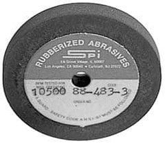 Made in USA - 2" Diam x 1/4" Hole x 1/8" Thick, 46 Grit Surface Grinding Wheel - Aluminum Oxide/Silicon Carbide Blend, Coarse Grade, 10,500 Max RPM - Benchmark Tooling