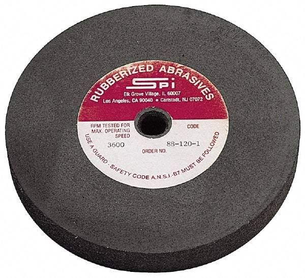 Made in USA - 8" Diam x 1/2" Hole x 1/4" Thick, 46 Grit Surface Grinding Wheel - Aluminum Oxide/Silicon Carbide Blend, Coarse Grade, 2,600 Max RPM - Benchmark Tooling