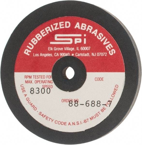 Made in USA - 2-1/2" Diam x 1/4" Hole x 1/4" Thick, 240 Grit Surface Grinding Wheel - Aluminum Oxide/Silicon Carbide Blend, Very Fine Grade, 8,300 Max RPM - Benchmark Tooling