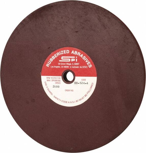 Made in USA - 8" Diam x 1/2" Hole x 1/2" Thick, 120 Grit Surface Grinding Wheel - Aluminum Oxide/Silicon Carbide Blend, Fine Grade, 2,600 Max RPM - Benchmark Tooling
