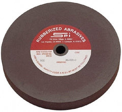 Made in USA - 6" Diam x 1/2" Hole x 1/8" Thick, 120 Grit Surface Grinding Wheel - Aluminum Oxide/Silicon Carbide Blend, Fine Grade, 3,500 Max RPM - Benchmark Tooling